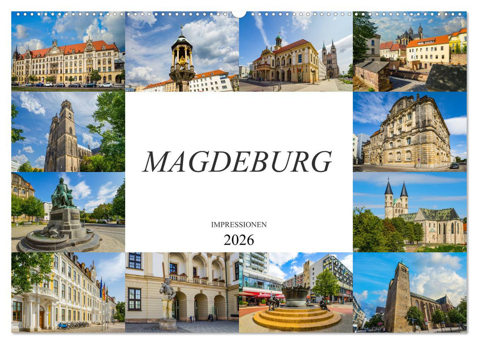 Magdeburg Impressionen (CALVENDO Wandkalender 2026)