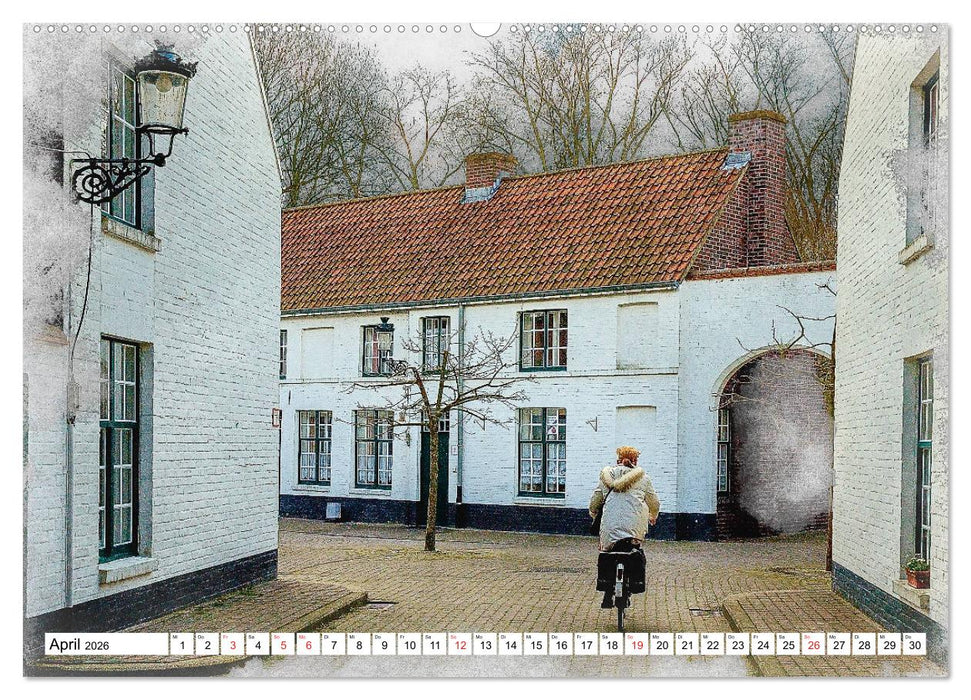 Brügge, die Perle von Flandern (CALVENDO Wandkalender 2026)