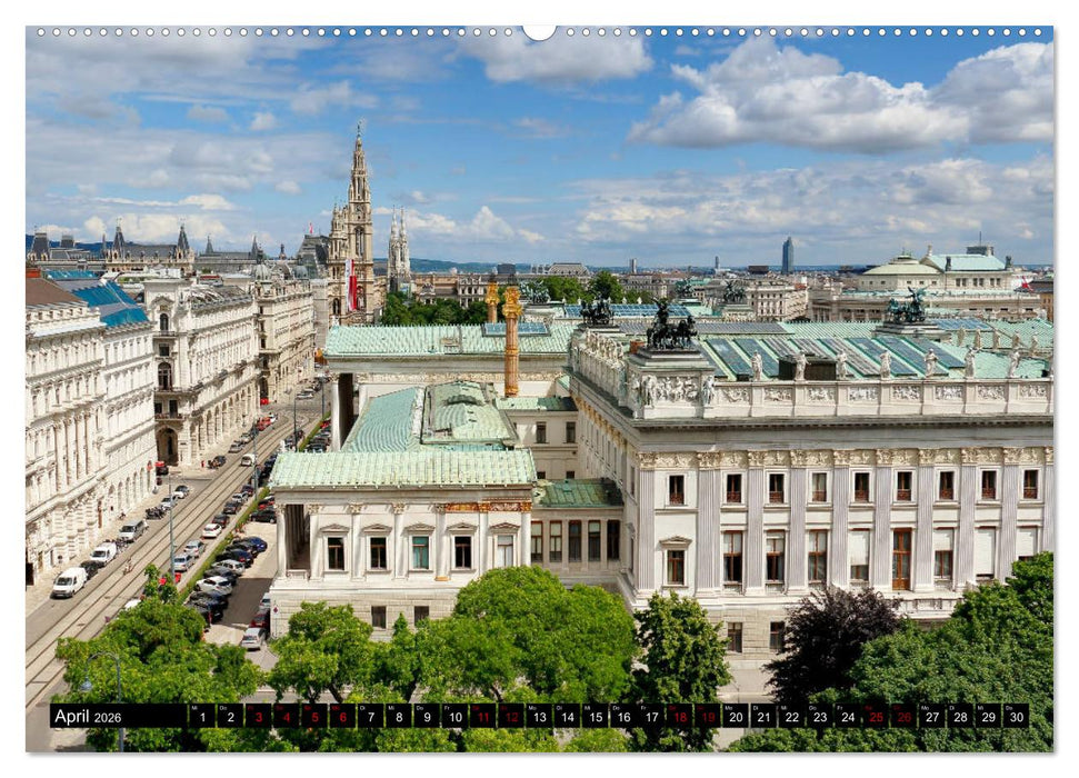 WIEN von oben (CALVENDO Wandkalender 2026)