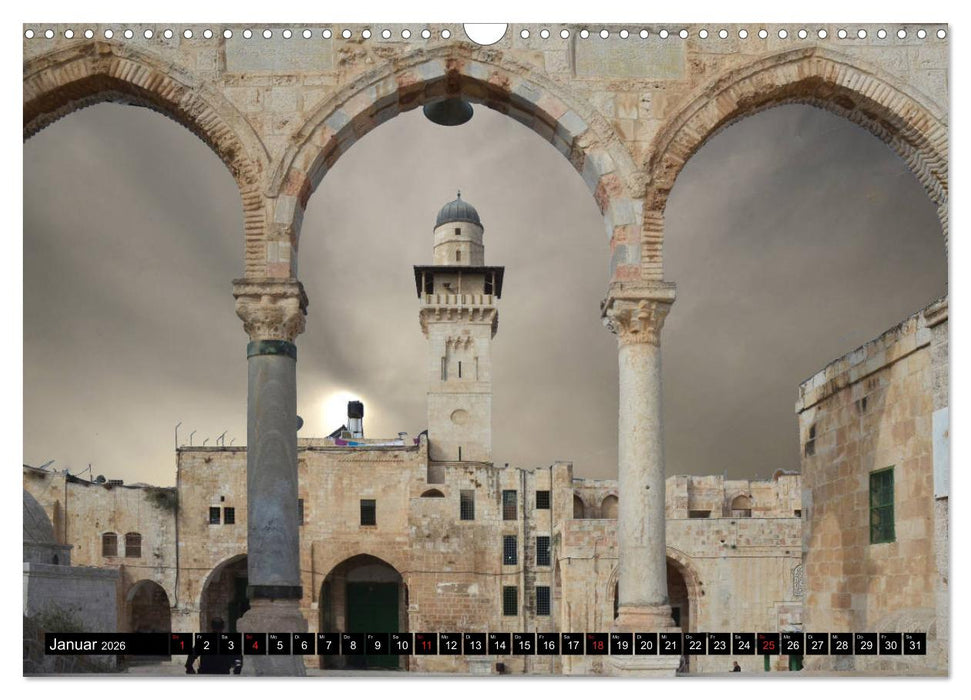 Jerusalem, die heilige Stadt (CALVENDO Wandkalender 2026)