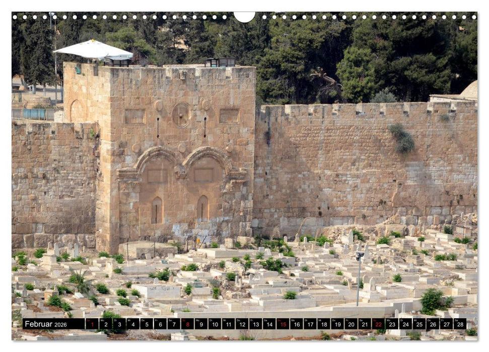 Jerusalem, die heilige Stadt (CALVENDO Wandkalender 2026)