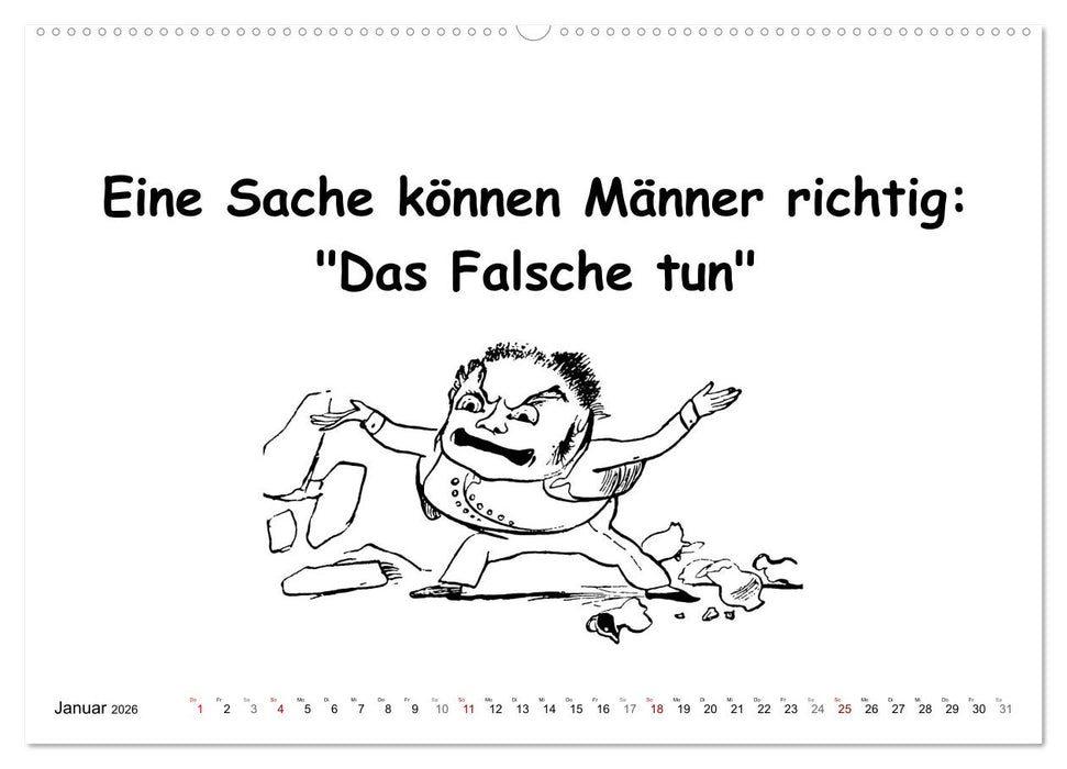 Was Frauen über Männer denken (CALVENDO Wandkalender 2026)