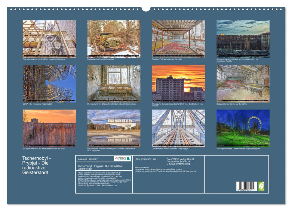 Tschernobyl - Prypjat - Die radioaktive Geisterstadt (CALVENDO Wandkalender 2026)