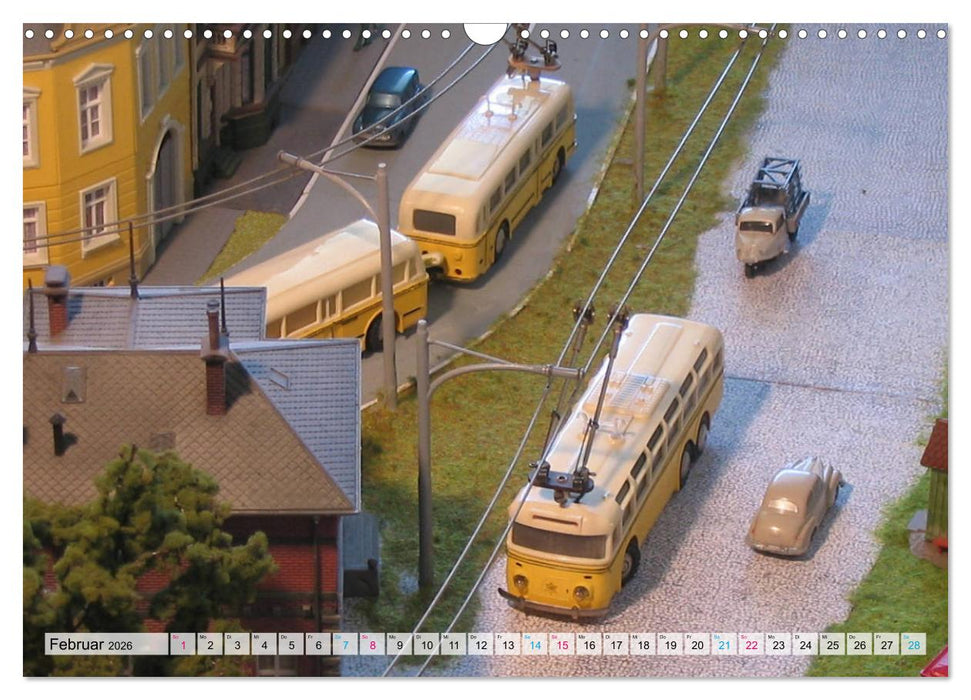 Trolley-Bus H0 (CALVENDO Wandkalender 2026)