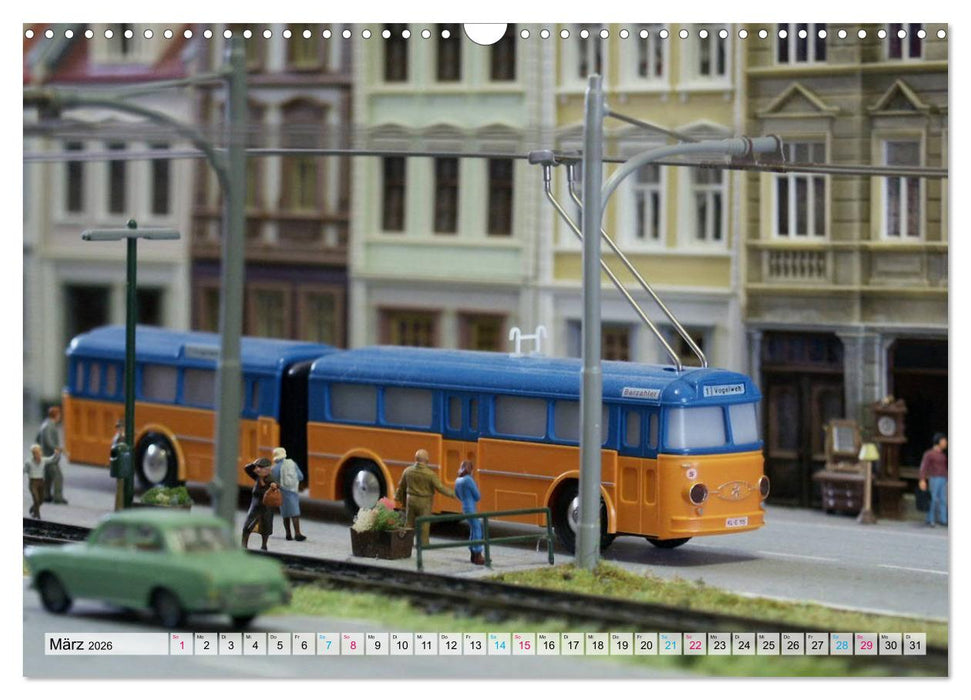 Trolley-Bus H0 (CALVENDO Wandkalender 2026)