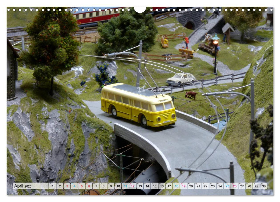 Trolley-Bus H0 (CALVENDO Wandkalender 2026)