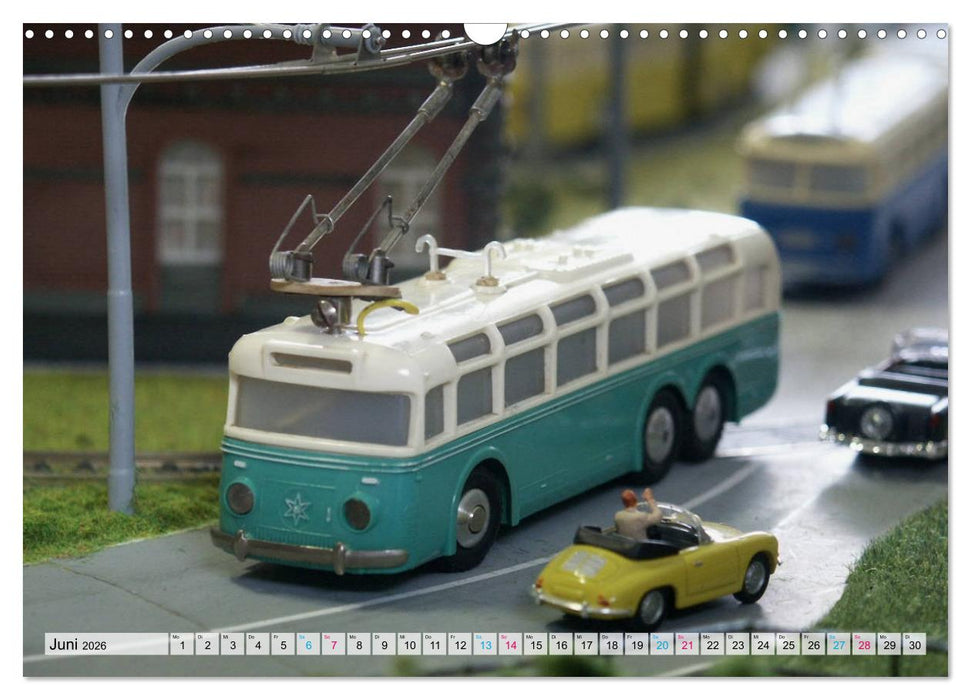 Trolley-Bus H0 (CALVENDO Wandkalender 2026)