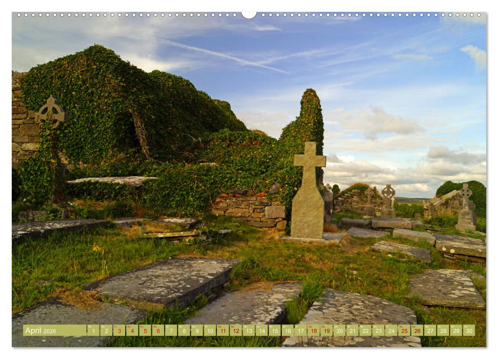 Ehrfürchtige Stille - Friedhöfe in Irland (CALVENDO Wandkalender 2026)