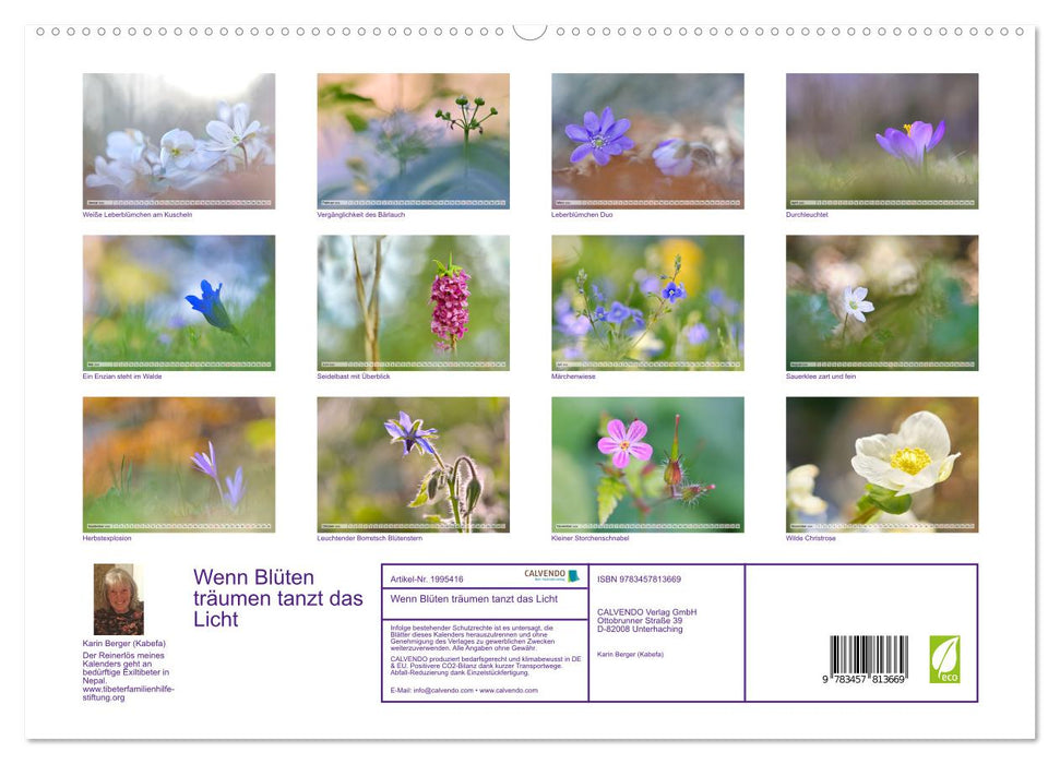Wenn Blüten träumen tanzt das Licht (CALVENDO Wandkalender 2026)