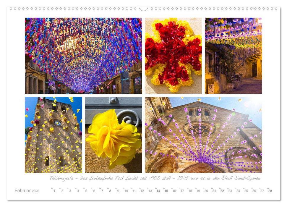 Sehnsucht Perigord - Frankreichs Südwesten an der Dordogne (CALVENDO Wandkalender 2026)