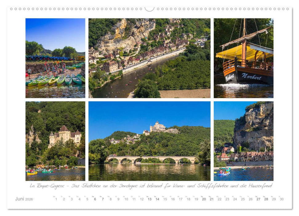 Sehnsucht Perigord - Frankreichs Südwesten an der Dordogne (CALVENDO Wandkalender 2026)
