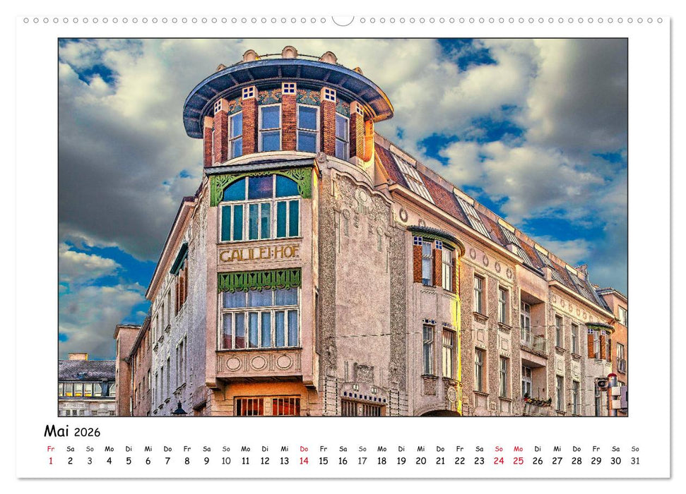 Wiener Jugendstil-Fassaden (CALVENDO Wandkalender 2026)