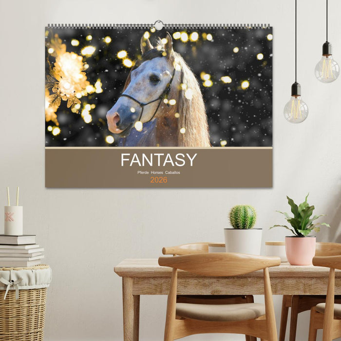 FANTASY Pferde Horses Caballos (CALVENDO Wandkalender 2026)