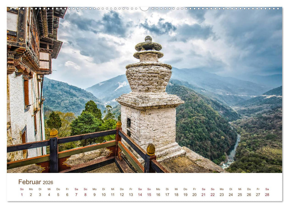 Mystisches Bhutan (CALVENDO Wandkalender 2026)
