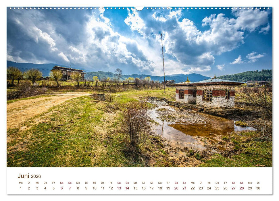 Mystisches Bhutan (CALVENDO Wandkalender 2026)
