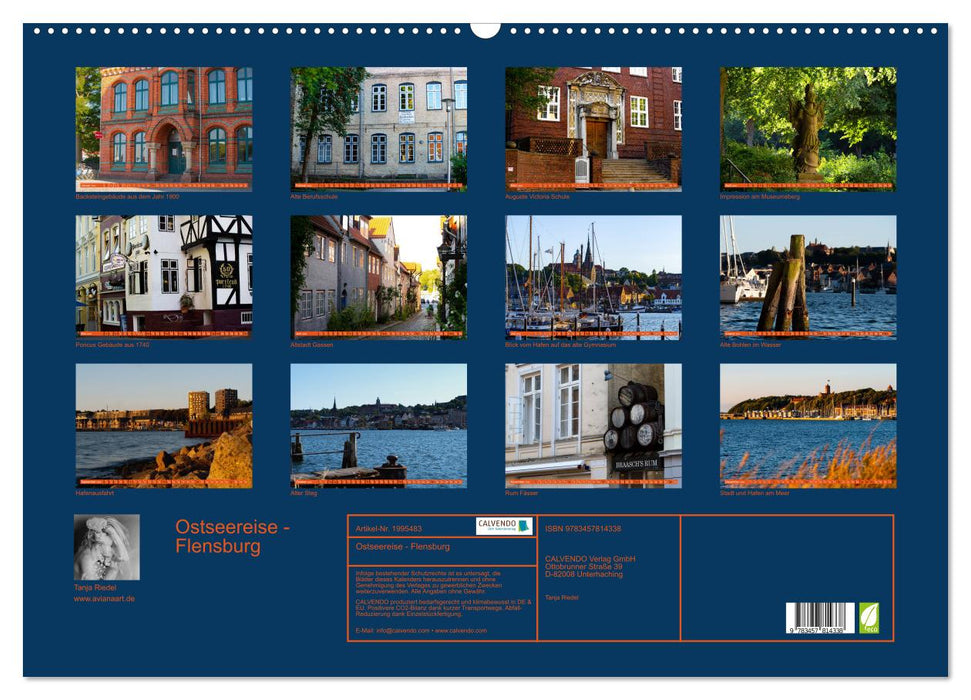 Ostseereise - Flensburg (CALVENDO Wandkalender 2026)