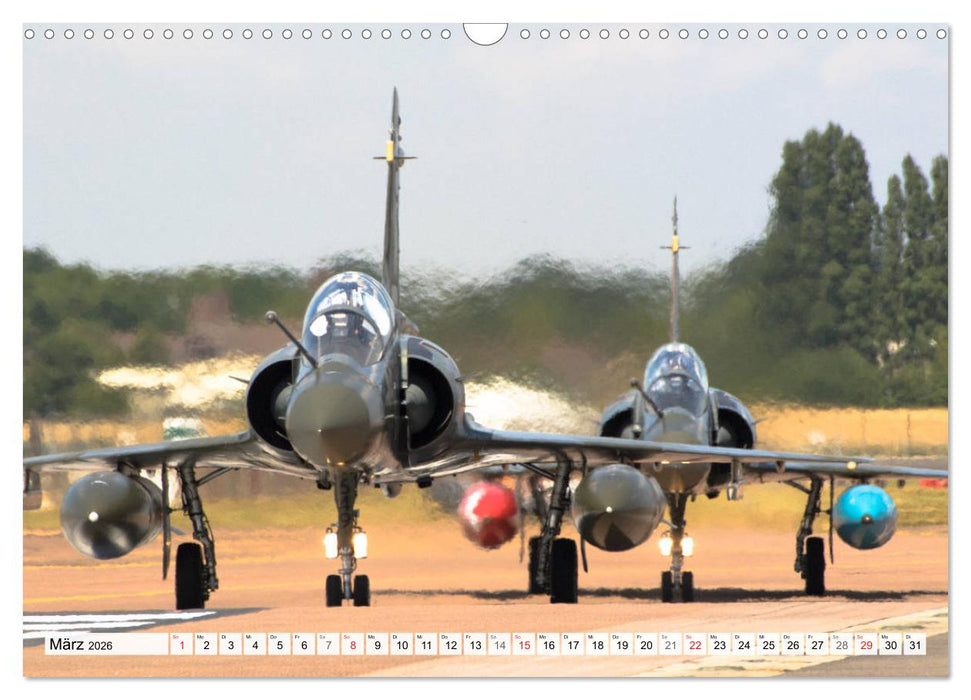 Militärjets am Boden und in der Luft (CALVENDO Wandkalender 2026)