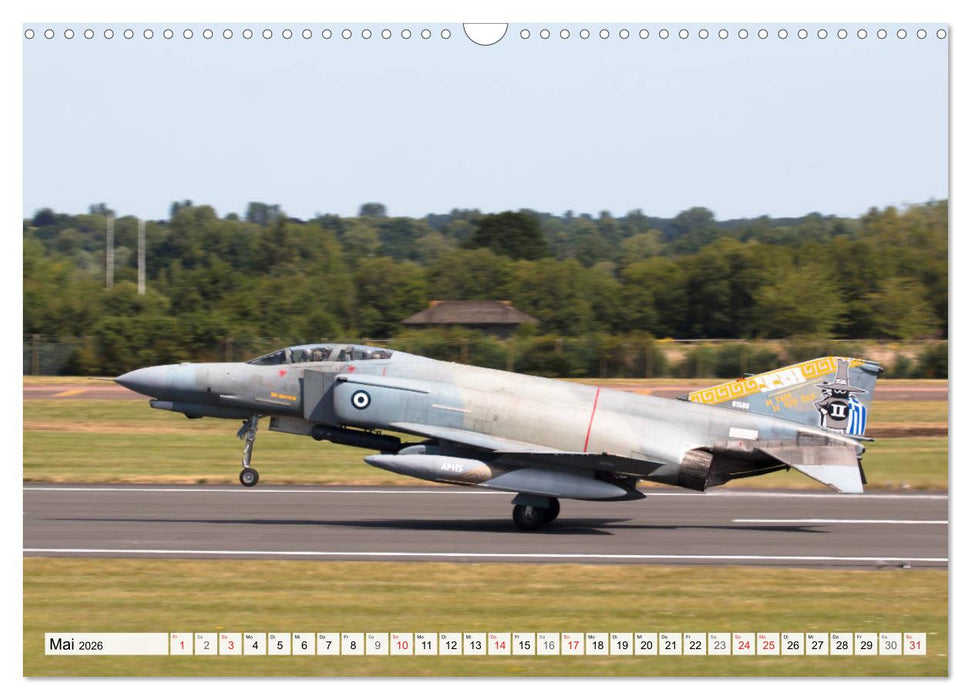 Militärjets am Boden und in der Luft (CALVENDO Wandkalender 2026)