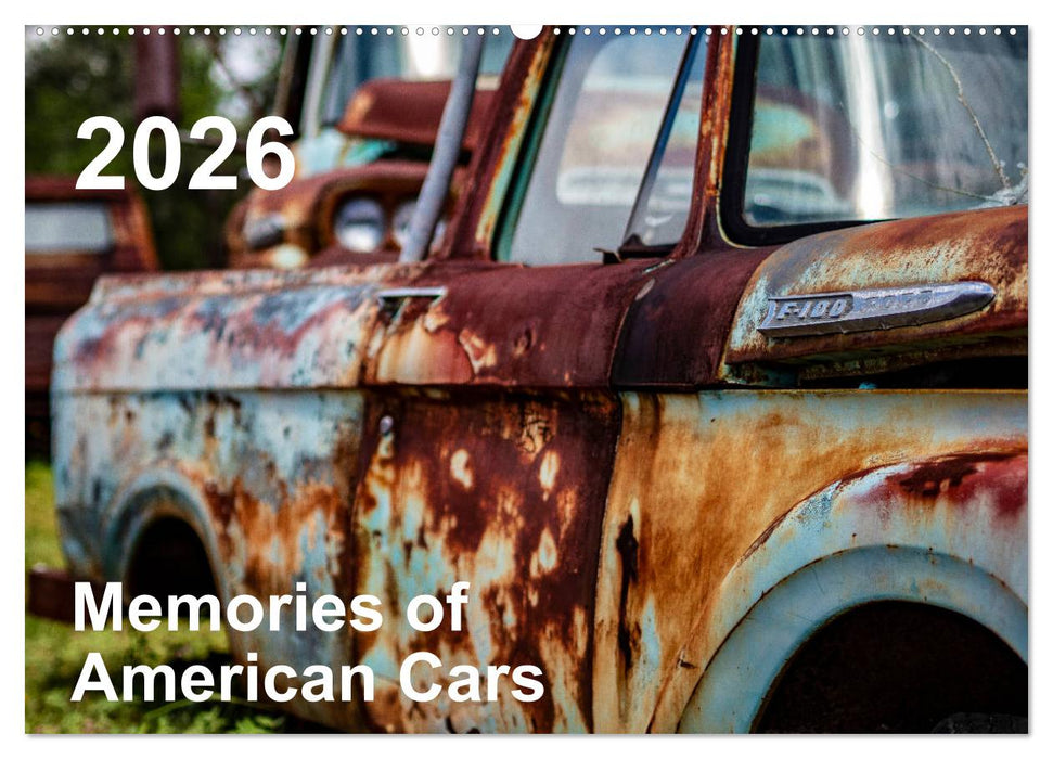 Memories of American Cars (CALVENDO Wandkalender 2026)