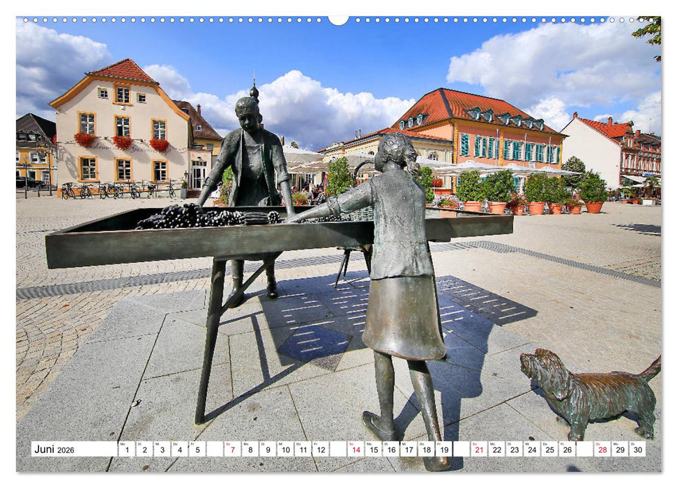 Sommer in Schwetzingen von Karin Vahlberg Ruf und Petrus Bodenstaff (CALVENDO Wandkalender 2026)