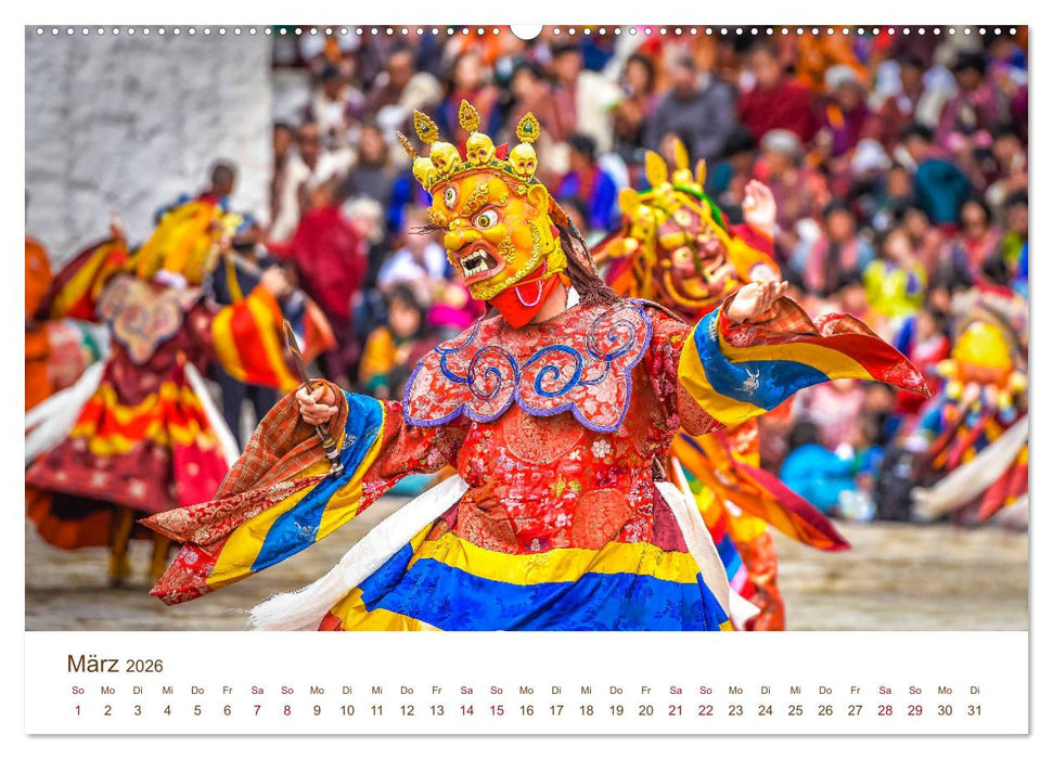Mystisches Bhutan (CALVENDO Premium Wandkalender 2026)