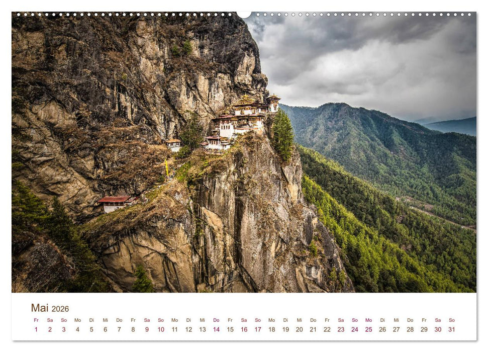 Mystisches Bhutan (CALVENDO Premium Wandkalender 2026)