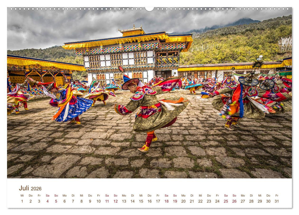 Mystisches Bhutan (CALVENDO Premium Wandkalender 2026)