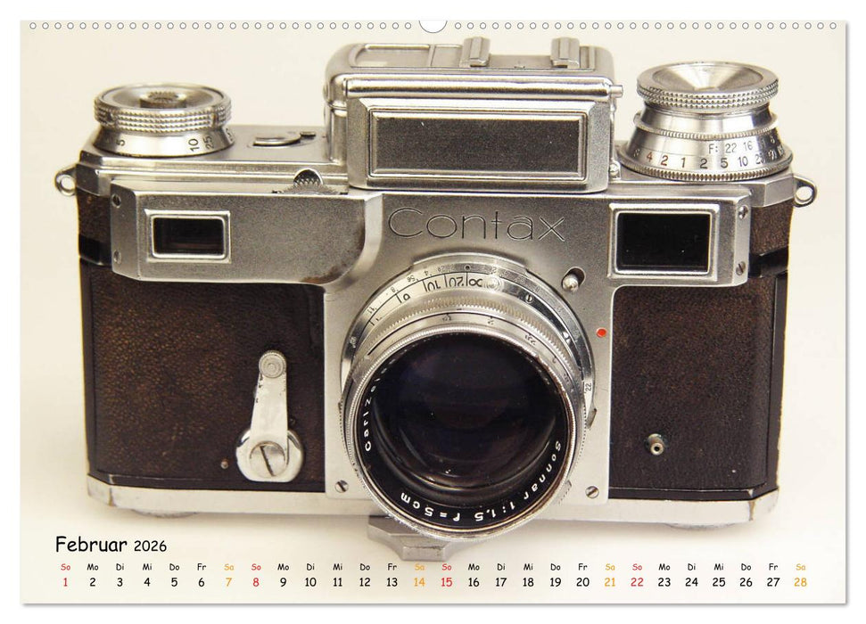 KLASSISCHE KAMERAS vom 19.Jahrhundert (CALVENDO Wandkalender 2026)