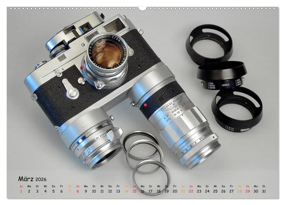 KLASSISCHE KAMERAS vom 19.Jahrhundert (CALVENDO Wandkalender 2026)