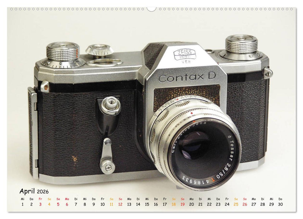 KLASSISCHE KAMERAS vom 19.Jahrhundert (CALVENDO Wandkalender 2026)