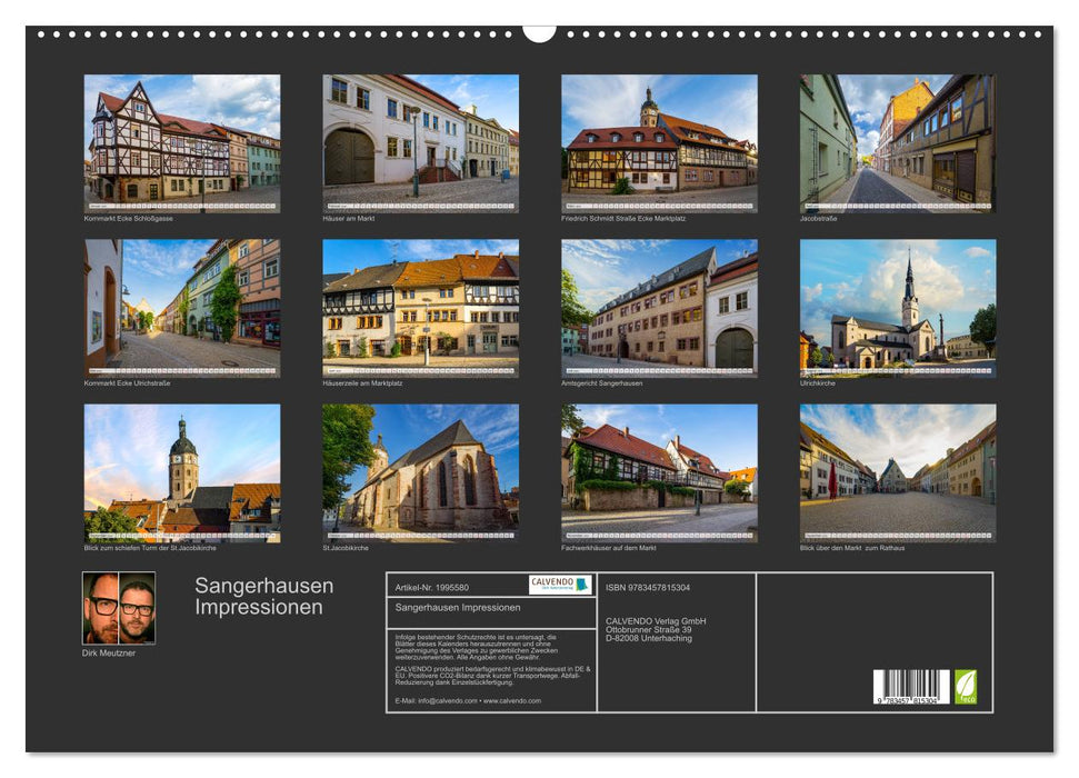 Sangerhausen Impressionen (CALVENDO Wandkalender 2026)