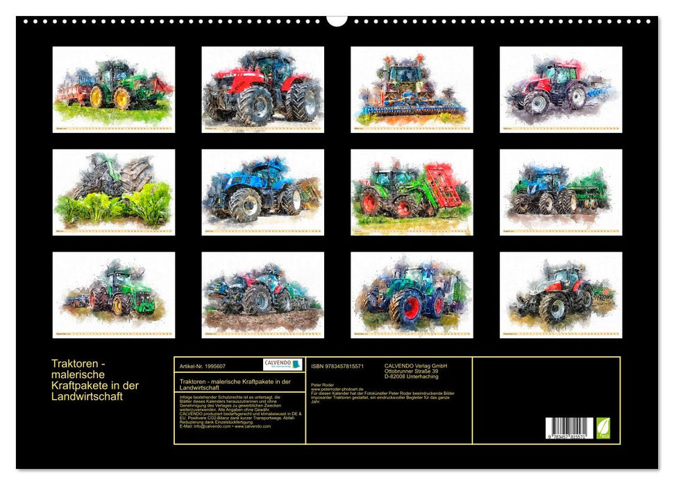 Traktoren - malerische Kraftpakete in der Landwirtschaft (CALVENDO Wandkalender 2026)