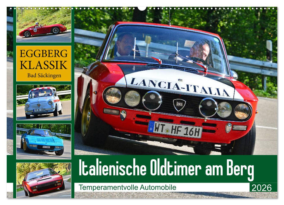 Italienische Oldtimer am Berg (CALVENDO Wandkalender 2026)