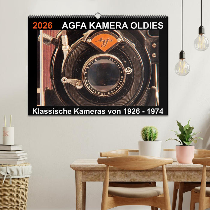 AGFA KAMERA OLDIES Klassische Kameras von 1926 - 1974 (CALVENDO Wandkalender 2026)