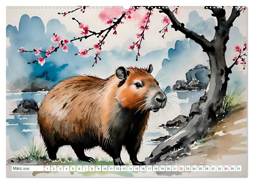 Das Capybara (CALVENDO Wandkalender 2026)