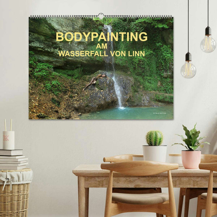 BODYPAINTING AM WASSERFALL VON LINN (CALVENDO Wandkalender 2026)