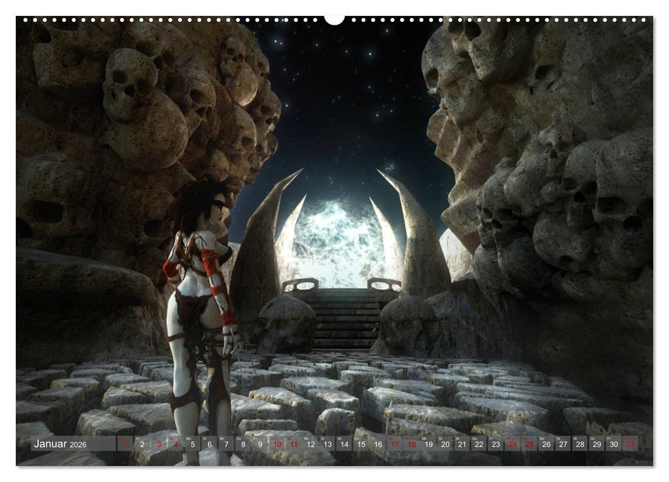 Helden, Drachen und Magie (CALVENDO Wandkalender 2026)