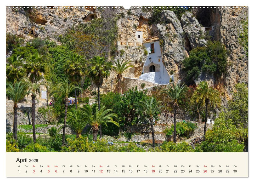 El Castell de Guadalest - In der Berglandschaft der Costa Blanca (CALVENDO Wandkalender 2026)