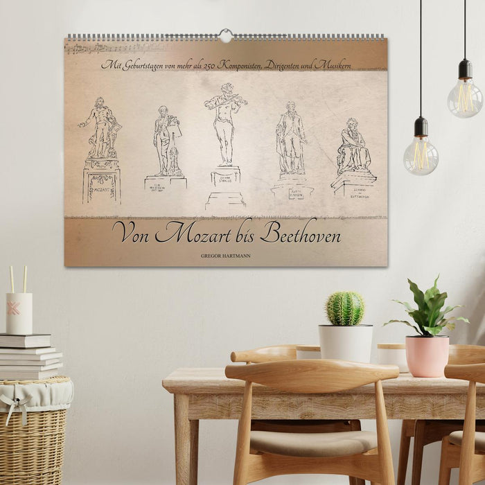 Von Mozart bis Beethoven (CALVENDO Wandkalender 2026)