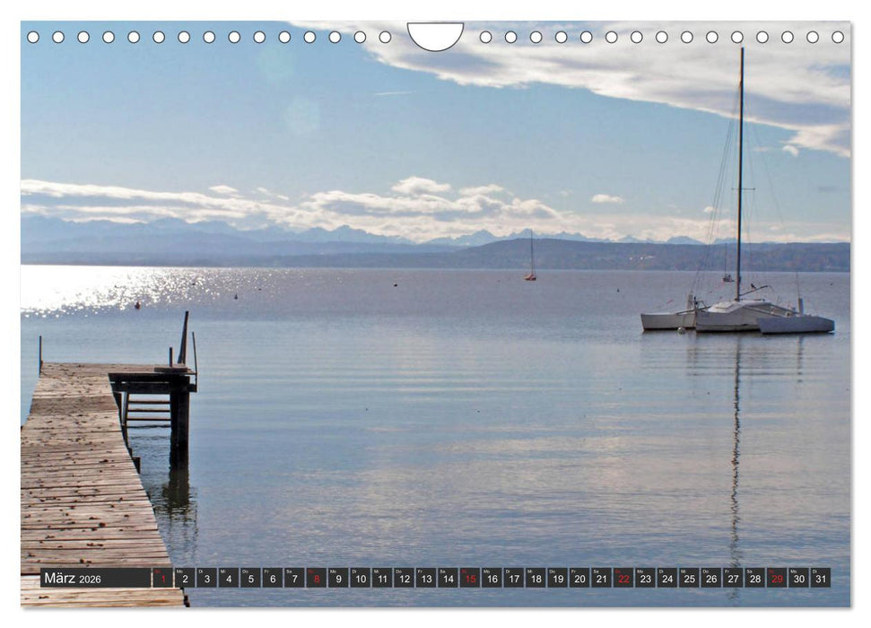 Starnberger See - Auf den Spuren von Ludwig II. und Sisi (CALVENDO Wandkalender 2026)
