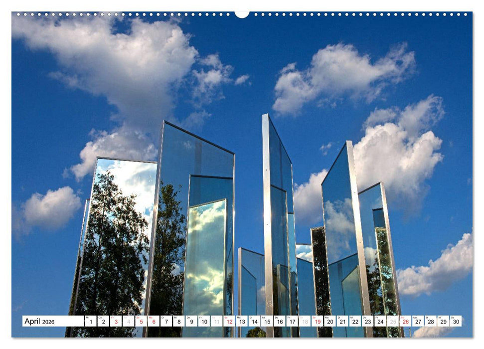 Gläserne Attraktionen - Glaskunst im Bayerischen Wald (CALVENDO Wandkalender 2026)