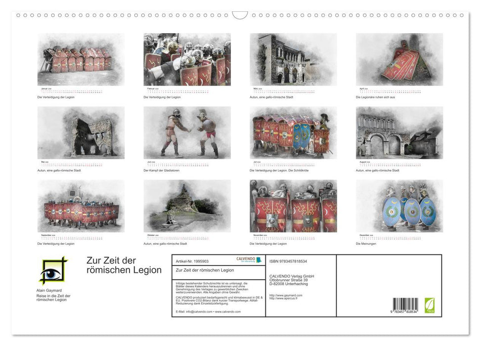 Zur Zeit der römischen Legion (CALVENDO Wandkalender 2026)