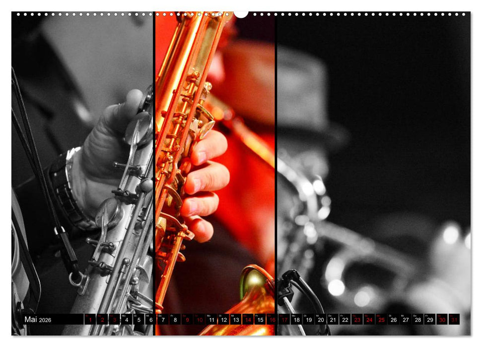 Klangbilder des Blues (CALVENDO Wandkalender 2026)