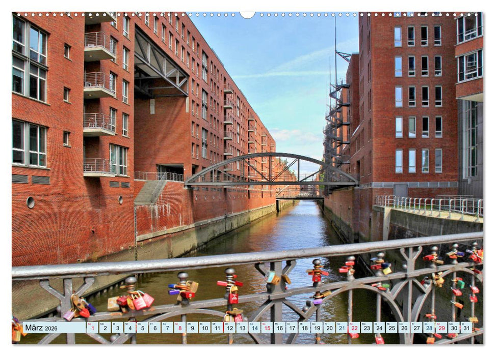 Hamburg - Ein Tag in der Speicherstadt (CALVENDO Wandkalender 2026)