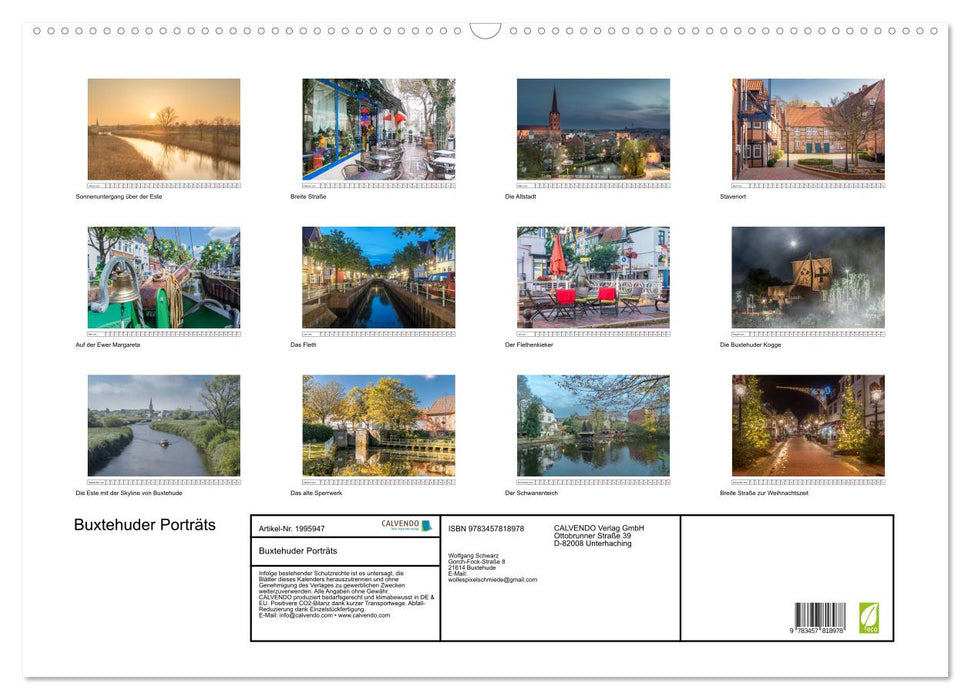 Buxtehuder Porträts (CALVENDO Wandkalender 2026)