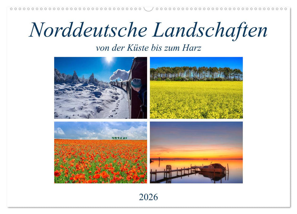 Norddeutsche Landschaften (CALVENDO Wandkalender 2026)