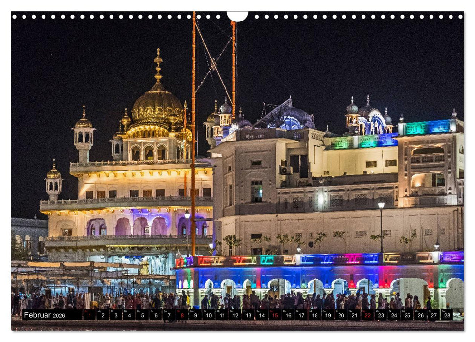 Amritsar - Der goldene Tempel (CALVENDO Wandkalender 2026)