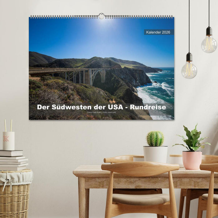Der Südwesten der USA - Rundreise (CALVENDO Wandkalender 2026)