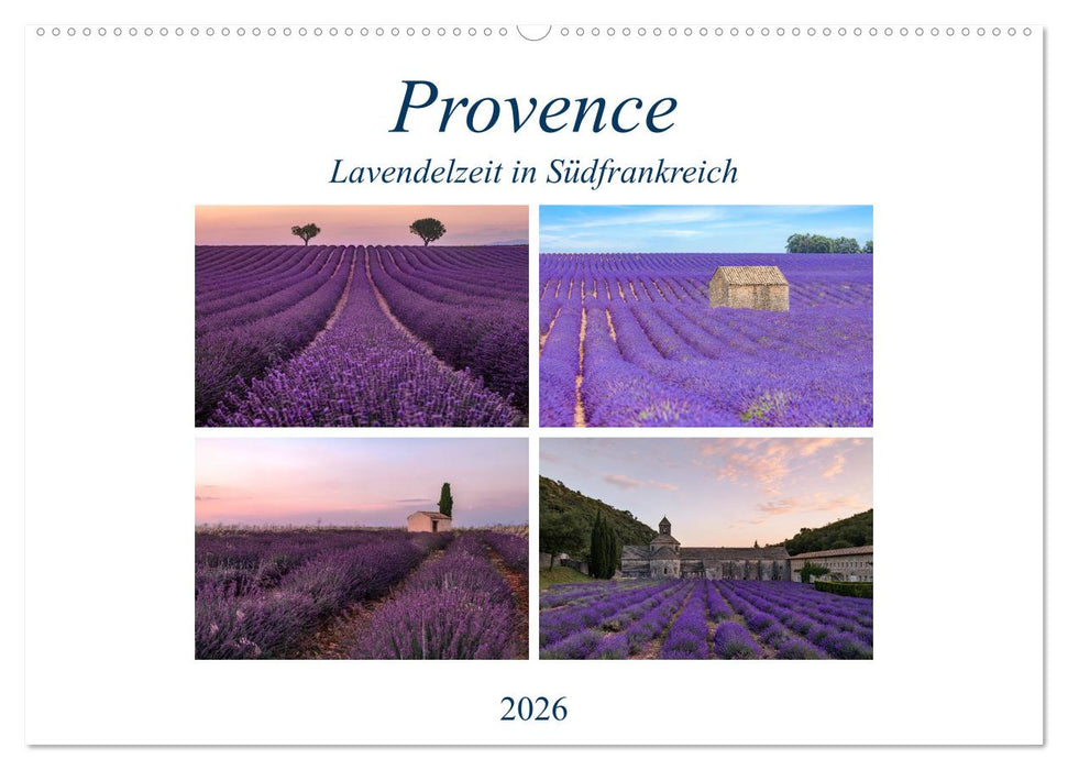 Provence, Lavendelzeit in Südfrankreich (CALVENDO Wandkalender 2026)