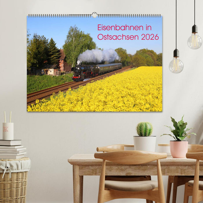 Eisenbahnen in Ostsachsen 2026 (CALVENDO Wandkalender 2026)